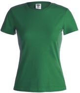 T-paita Women Colour T-Shirt "keya" WCS150, vihreä liikelahja logopainatuksella